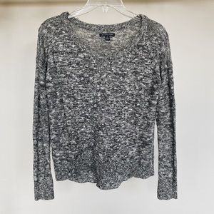 American Eagle Speckled Grey & White Warm Sweater